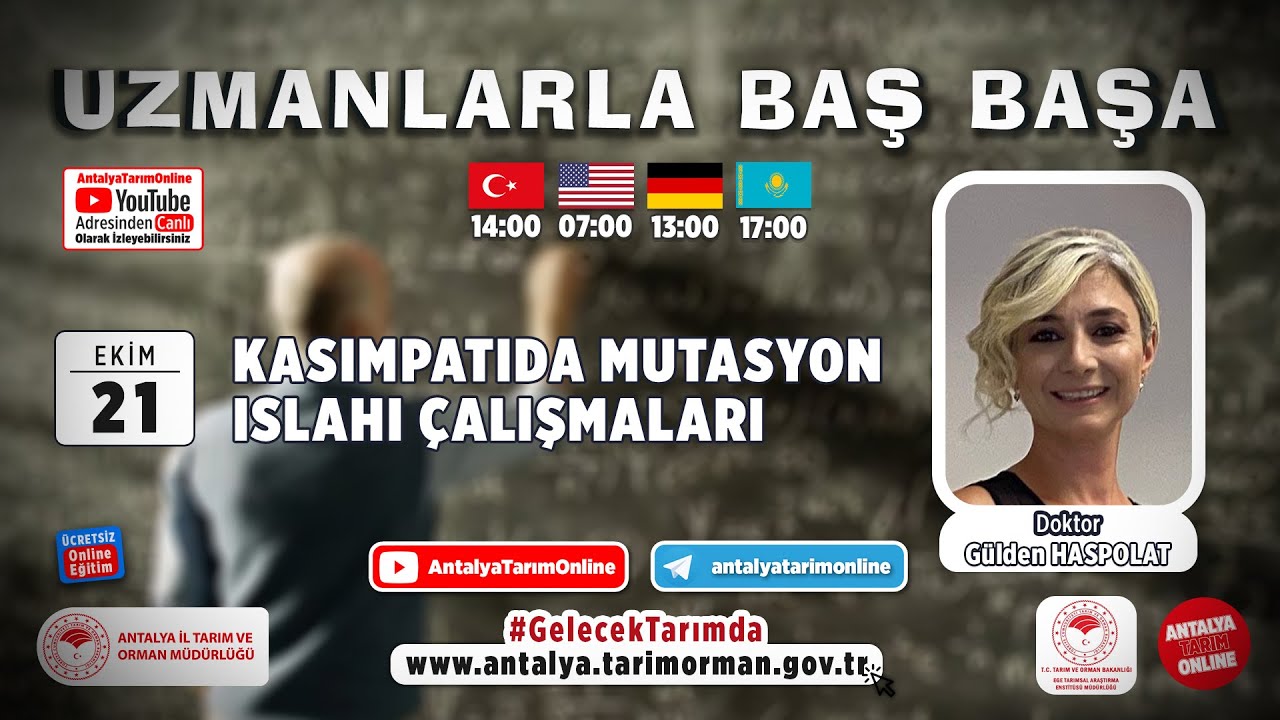 Uzmanlarla Baş Başa 106. Bölüm- Kasımpatı'da Mutasyon Islahı Çalışmaları