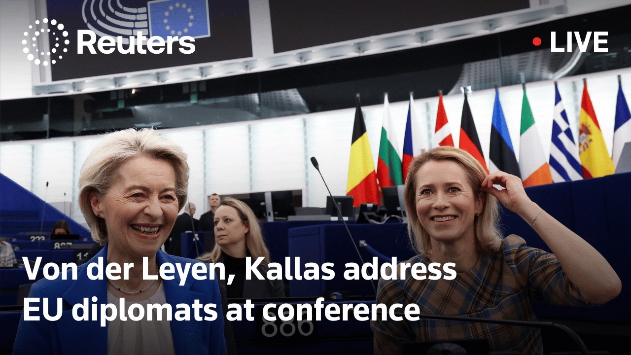 LIVE: Von der Leyen, Kallas address EU diplomats at conference
