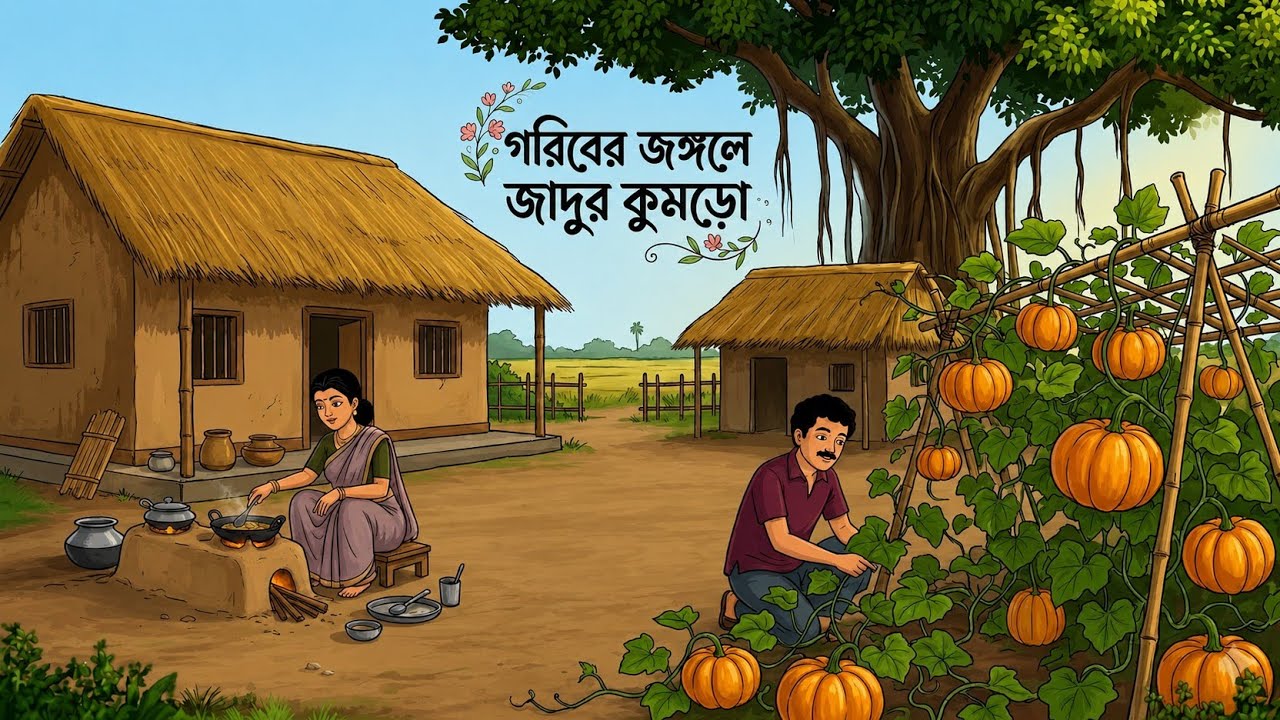 🌿 গরিবের জঙ্গলে বড় কুমড়ো | Bengali Moral Stories Cartoon | Golpo | Thakumar Jhuli | Animation 🎬