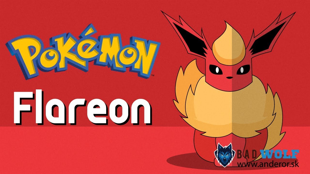 Flareon Eeveelution Pokemon Illustration  Part4 ( Illustrator speedart) | BAD WOLF | anderor.sk