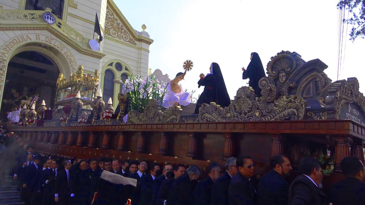 Salida Señor Sepultado del Calvario 2023 Viernes Santo (EL ANDA MAS GRANDE DEL MUNDO) Guatemala