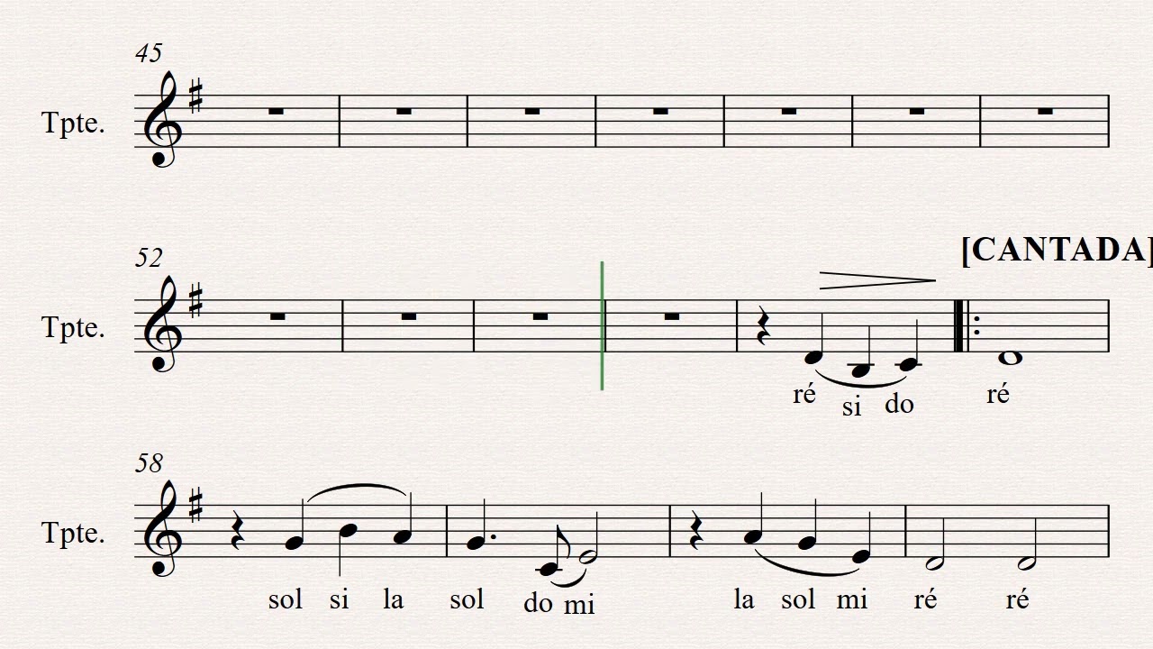 PORQUE ELE VIVE | 545 Harpa Cristã [ Partitura de Trompete COM NOTAS  ] 👇PARTITURA PDF👇