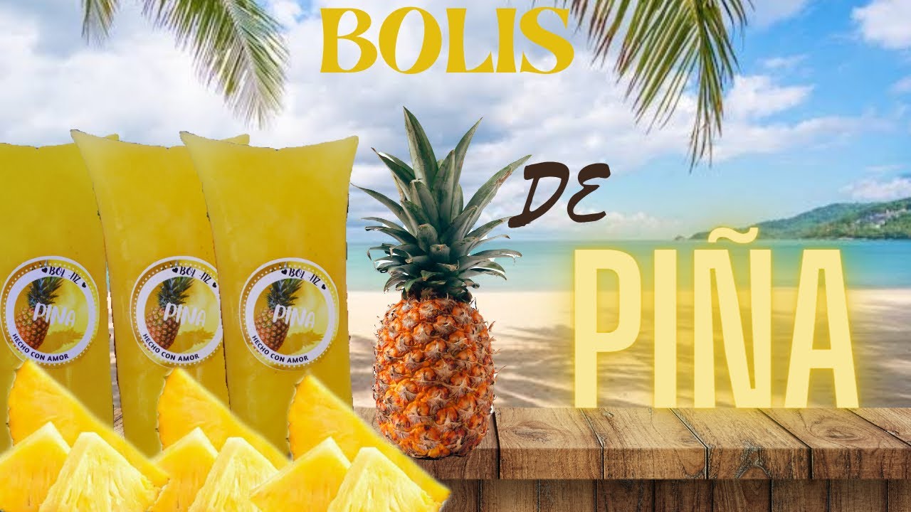 BOLIS SABOR PIÑA NATURAL ABASE DE AGUA  |Receta FACIL Y RAPIDA para NEGOCIO super ECONOMICA