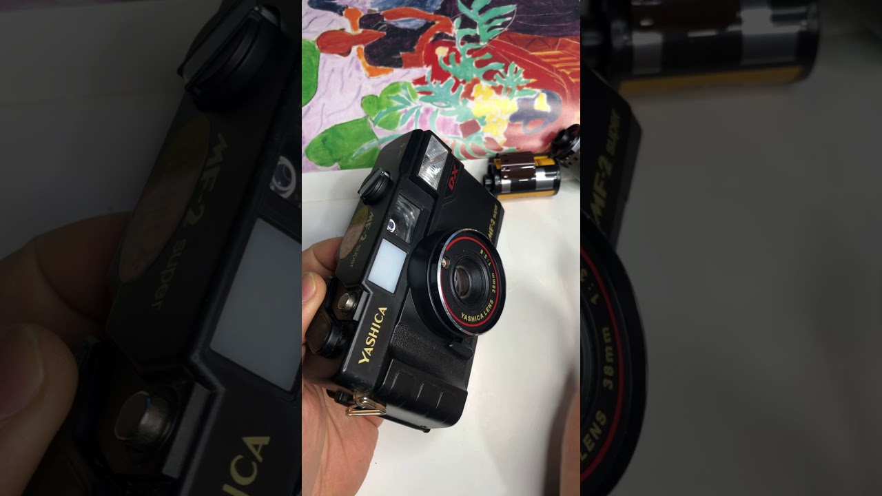Yashica MF-2 Super Toy Camera With Flash How to use and load a film 야시카 mf-2 수퍼