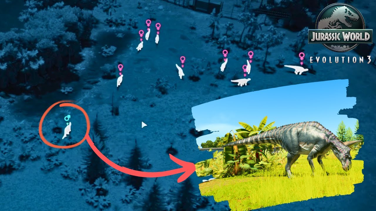 GUE MEMBUAT KANDANG DINO YANG COWONYA CUMA SATU DI JURASSIC WORLD EVOLUTION 3!