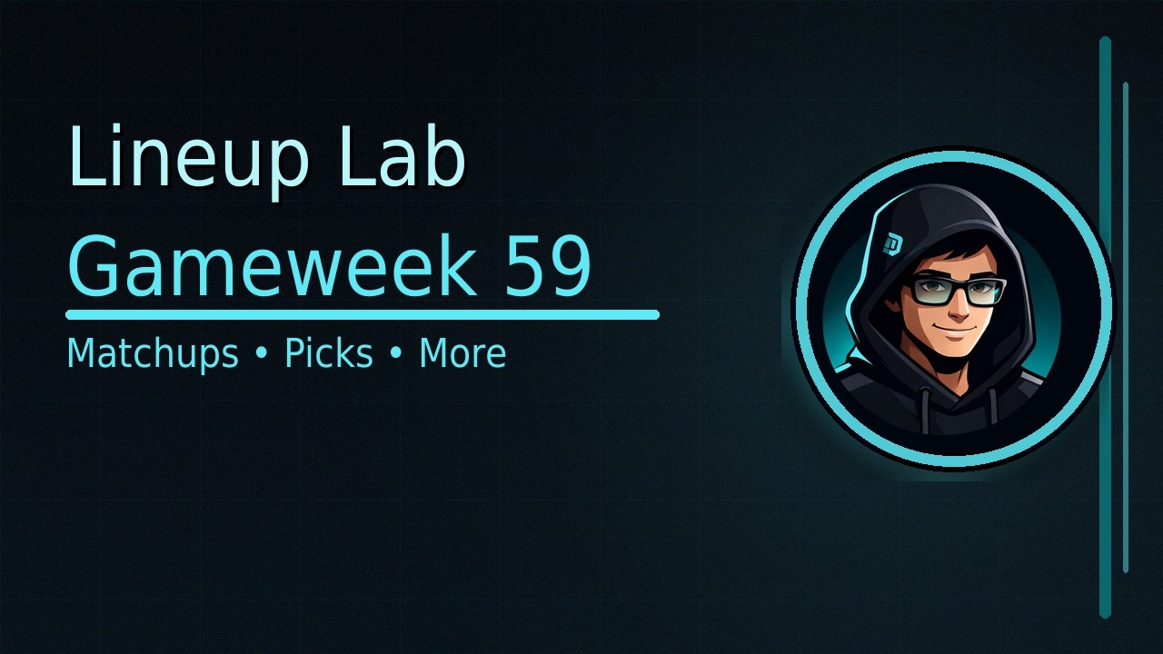 Gameweek 59 Lineup Builder