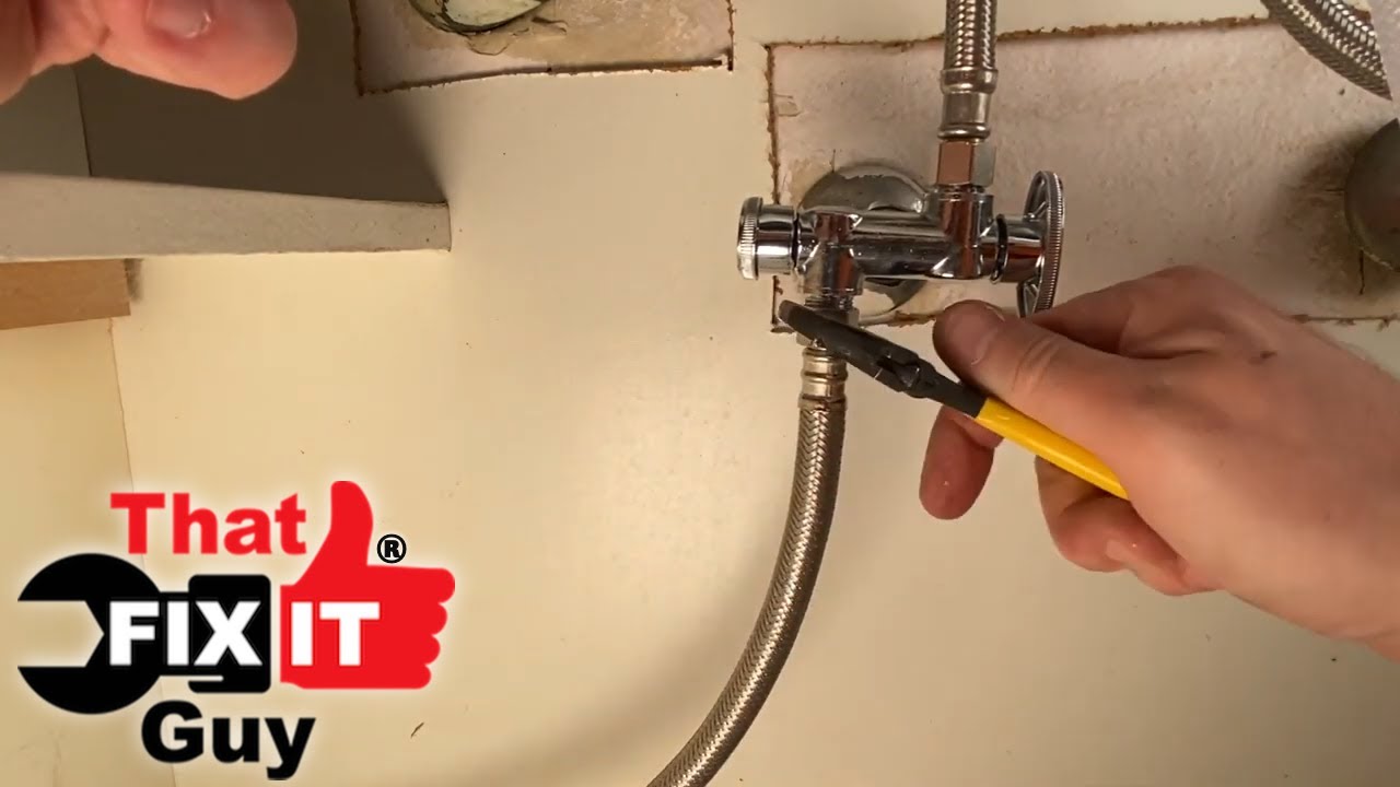 Replacing Dishwasher Water Supply Line