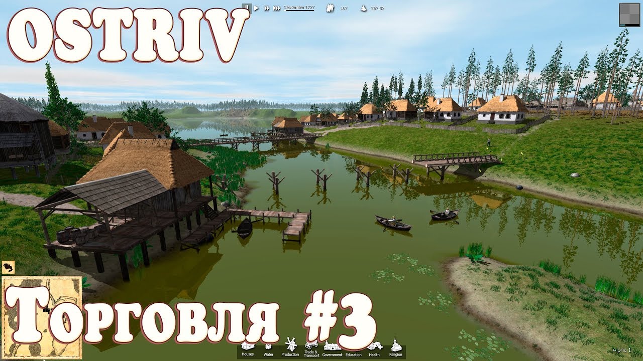 Игра Ostriv полный обзор геймплея. Гайд по торговле и пошиву одежды, новые телеги и парковки #3