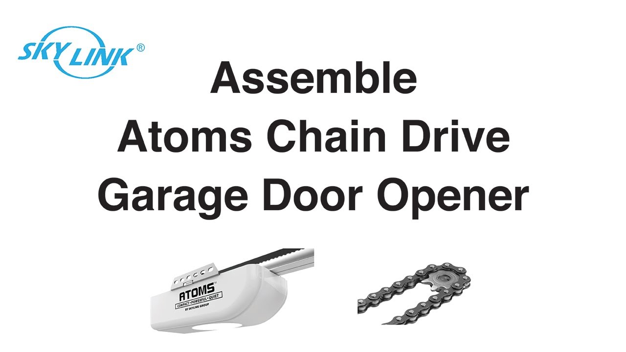 Tube Rail Chain Drive Assembly (Part 1) - Skylink ATOMS Garage Door Opener