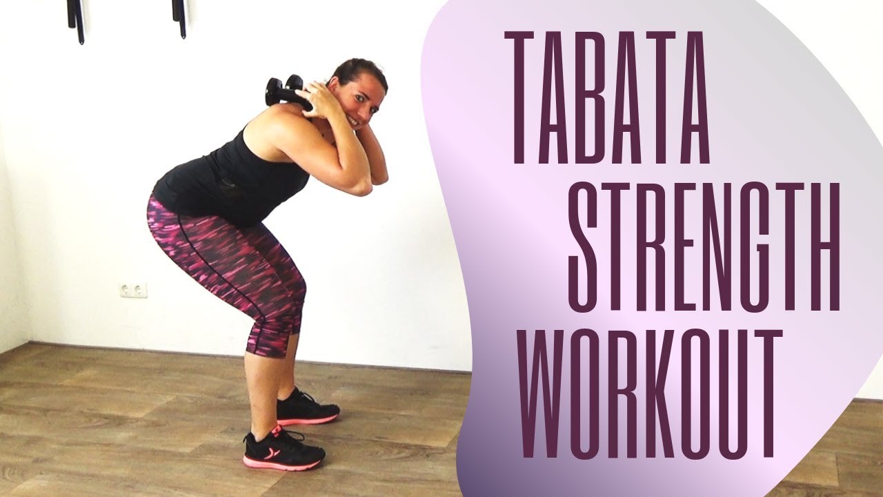 30 Minute Tabata Strength Workout with Dumbbells to Tone Your Body – Muscle Toning Exercises