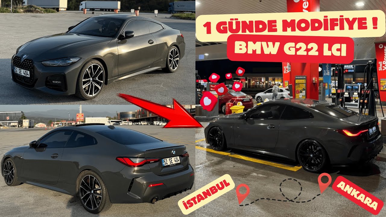 İstanbul'dan Ankara'ya 1 Günde BMW G22 LCI modifiye etmeye gittik!