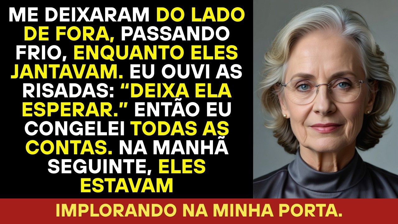 A família do meu filho me deixou na neve. Então congelei o acesso deles a tudo