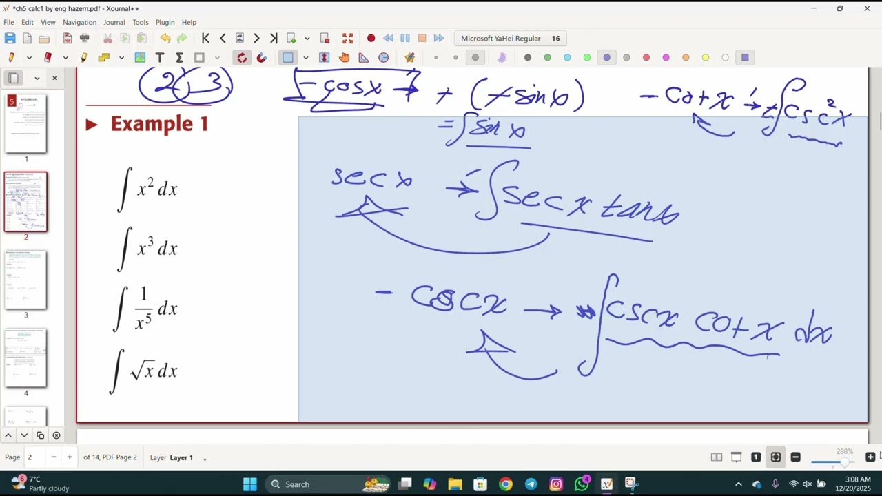 33   The Indefinite Integral