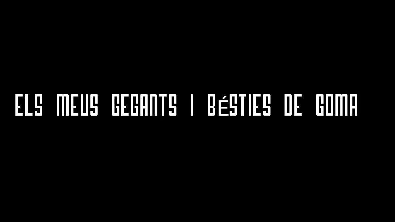 Els meus gegants i bésties de goma.