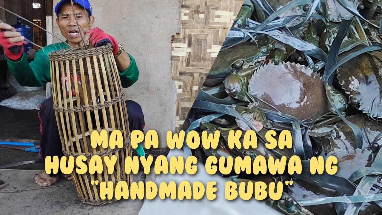 Pinakamahusay Gumawa ng Native na Bubo o Pang trap ng Alimango#crabtrap