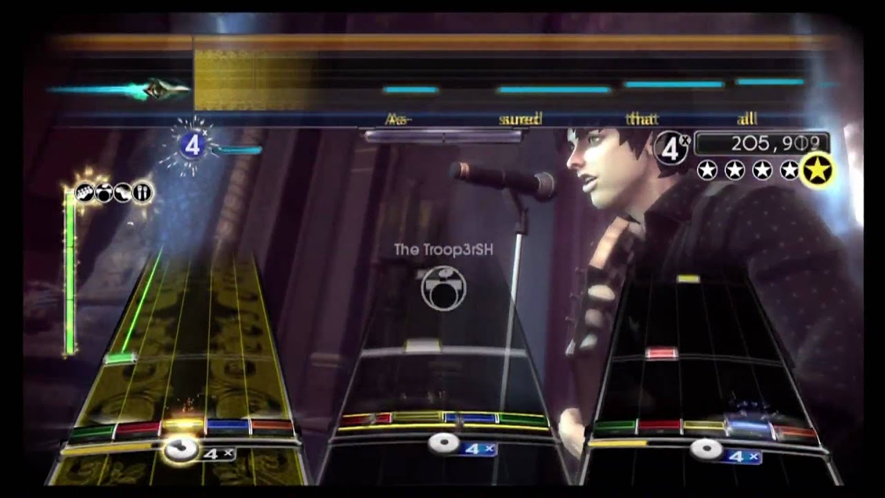 Last Night On Earth Expert Full Band Green Day: Rock Band