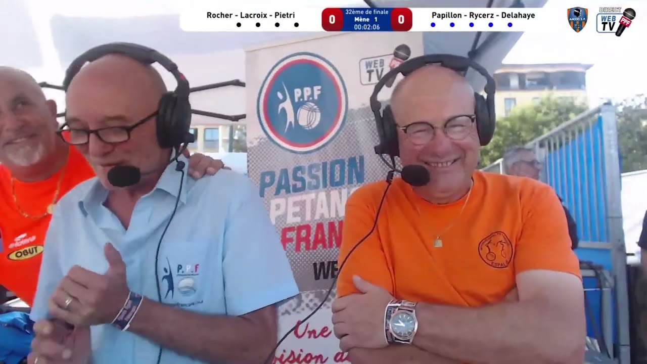 PPF Tour 2023 Ajaccio International 32ème de finale Equipe ROCHER contre DELAHAYE (France Espoirs)