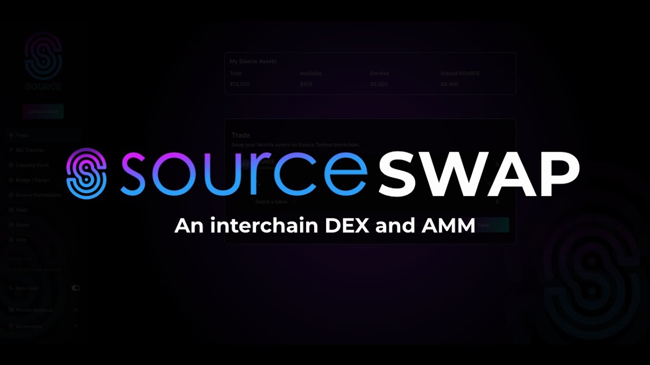 Source Swap Beta Demo - Decentralized Exchange & AMM