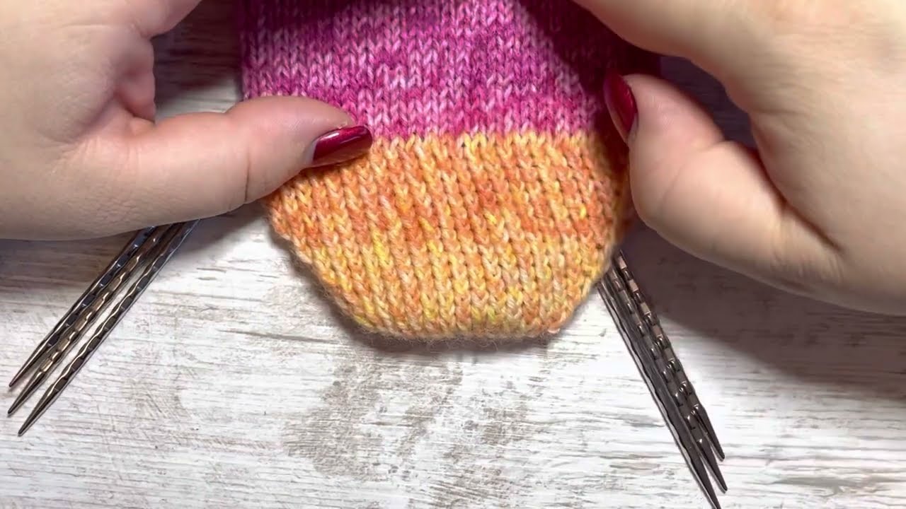 Toe up Socken stricken - Die Fußspitze