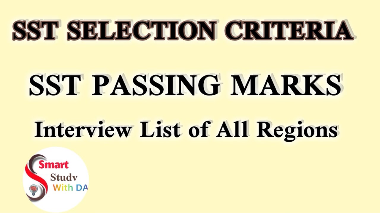 SST Passing Marks |SPSC Selection Criteria |Complete Information|SST total Seats |SST Interview List