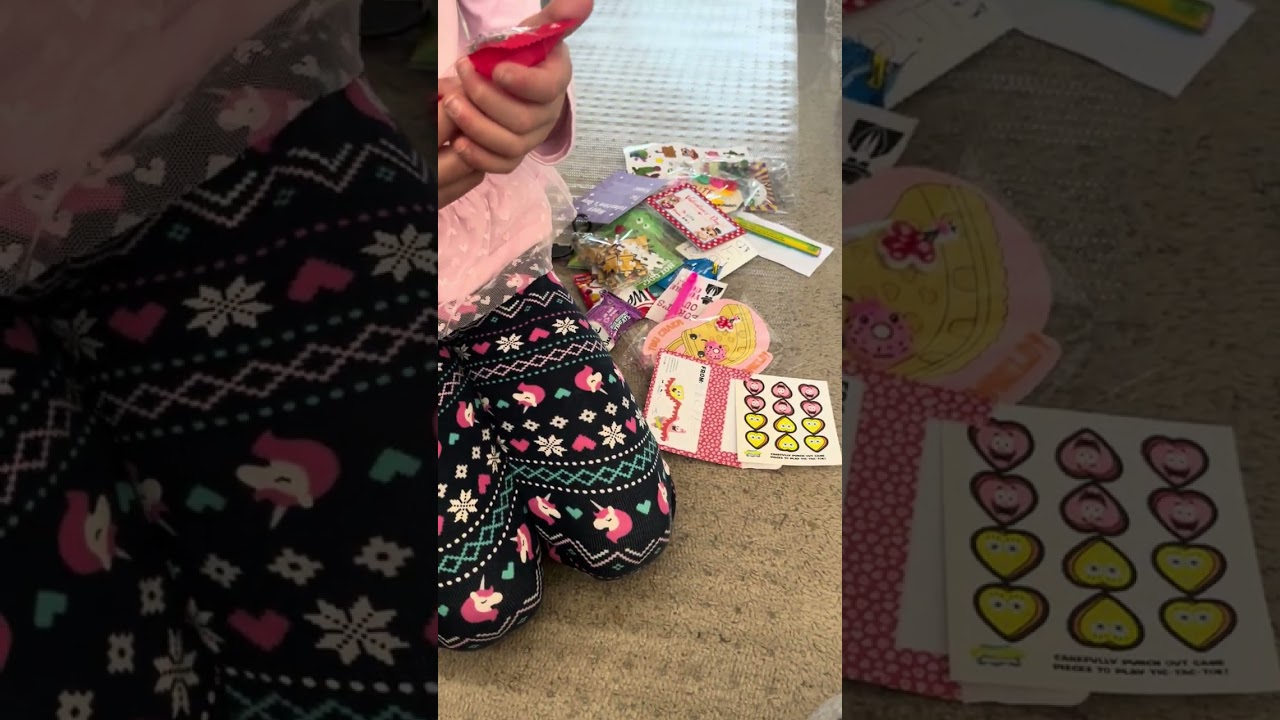 Valentine’s gifts from kindergartners. #kid