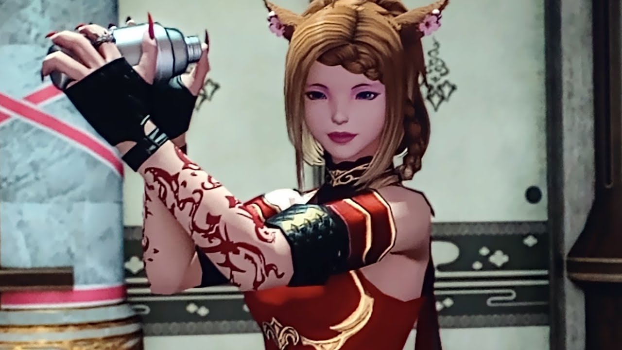 Final Fantasy XIV (FF14): The Gold Saucer: Ballroom Etiquette - Fancy Beverages emote 🍸