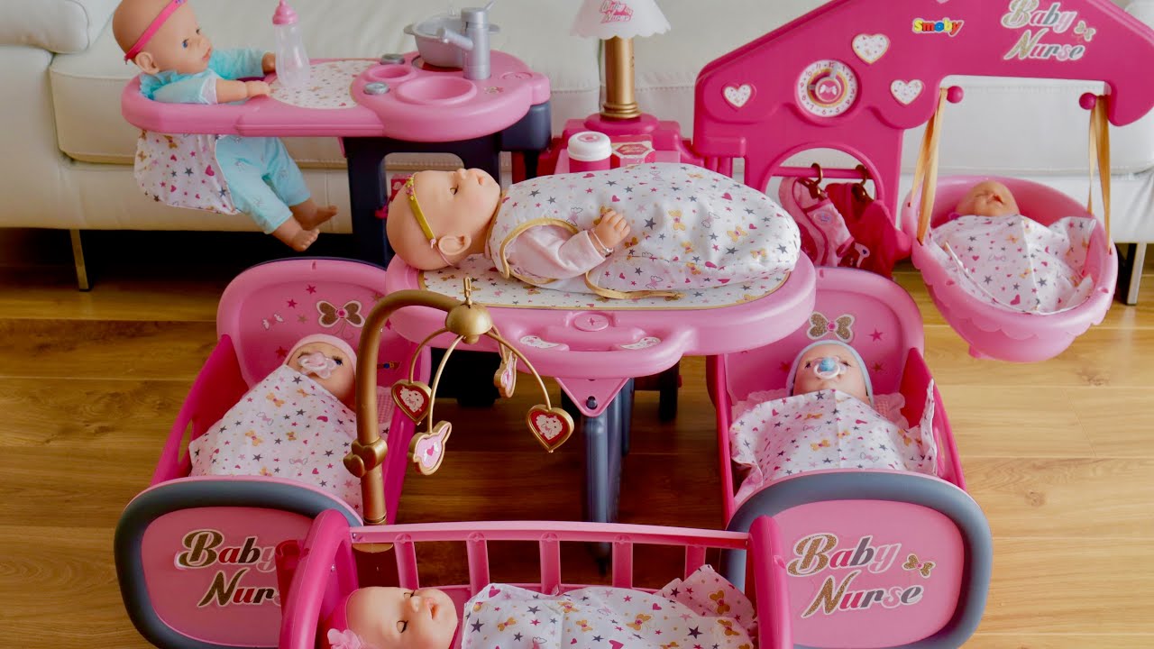 Twin Doll Station & Baby Doll Nursery Centers | Unboxing, Care & Play with Baby Annabell & Baby Born