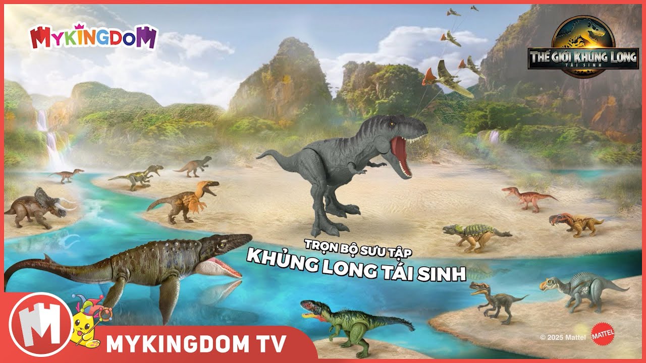 JURASSIC WORLD MATTEL | THẾ GIỚI KHỦNG LONG - T&Aacute;I SINH