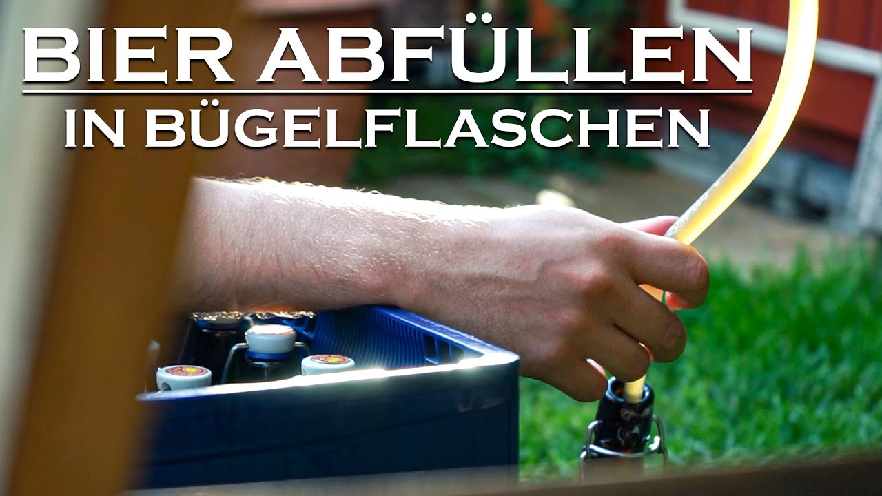 Selbst gebrautes Bier in Bügelflaschen abfüllen - Bier selber brauen