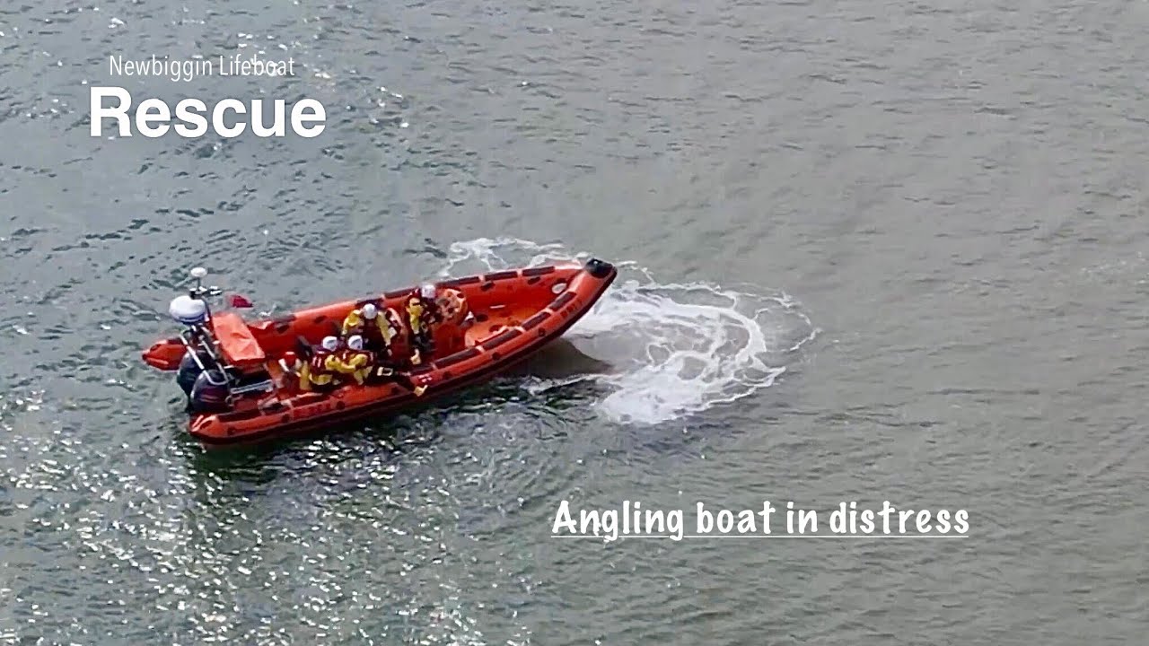 Newbiggin Lifeboat. Rescue 170825
