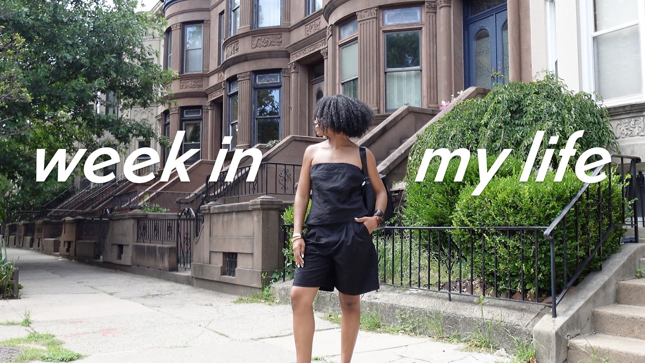 life in nyc: a brooklyn [self] love story, coffee shop work day, bike riding, block party, night out
