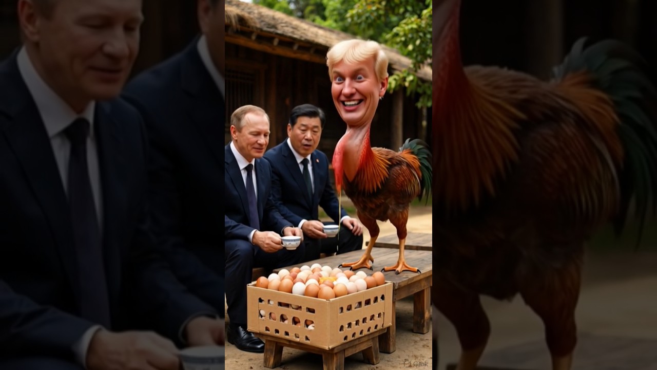Trump Rooster Egg Theft Caught! 🐔🥚 Ft. Putin & Xi Jinping #Shorts #Comedy