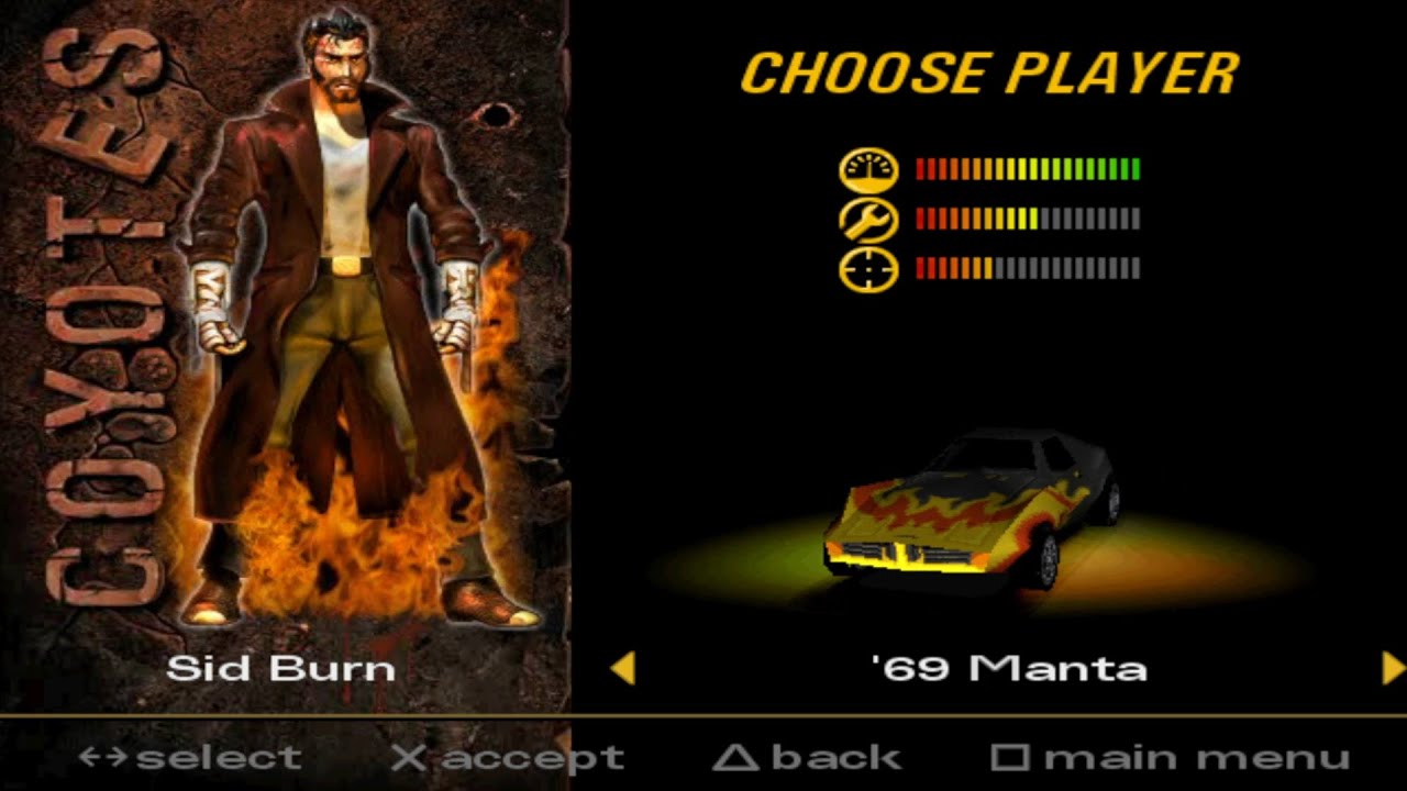 Vigilante 8 All Characters [PS1]