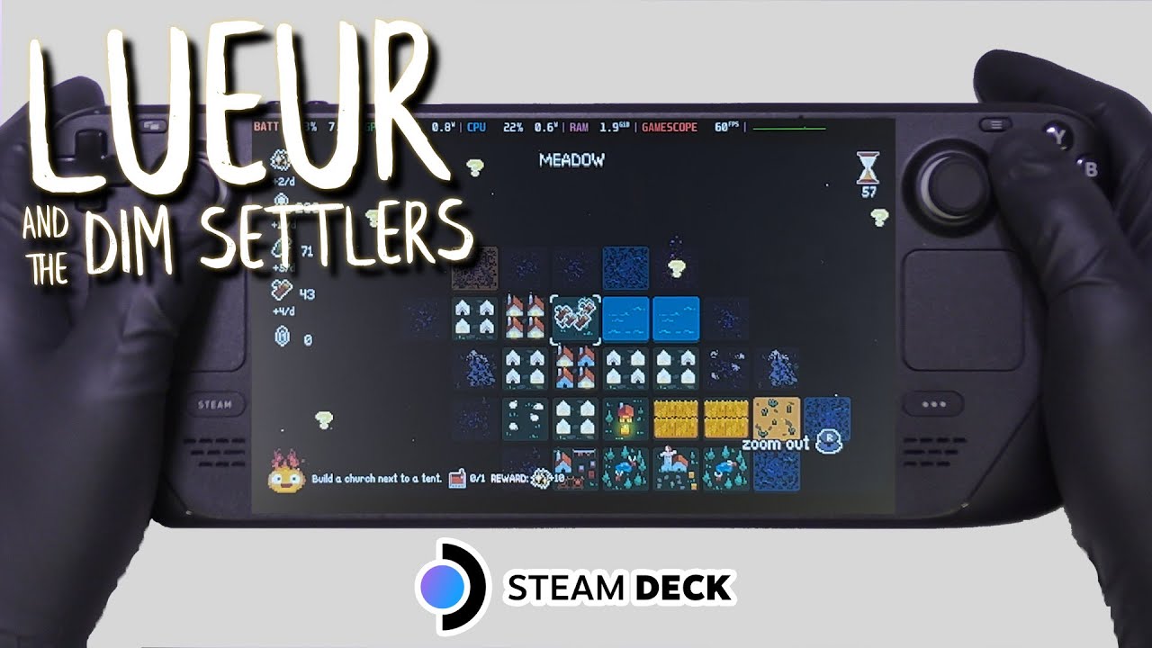 Lueur and the Dim Settlers | Steam Deck Gameplay | Steam OS | Steam Strategy Fest