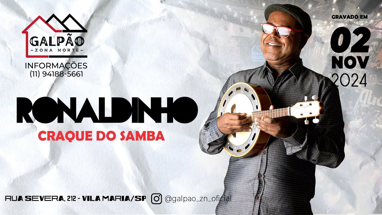 RONALDINHO CRAQUE DO SAMBA E 4 GOLES DE SAMBA NO GALPÃO ZN