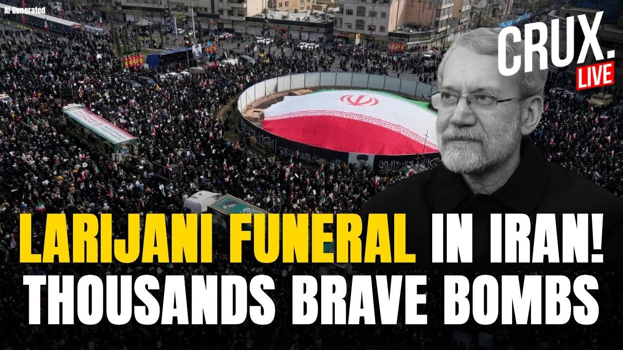Ali Larijani Funeral LIVE | Iranians Pour Out In Thousands For Iran Security Chief Killed By Israel