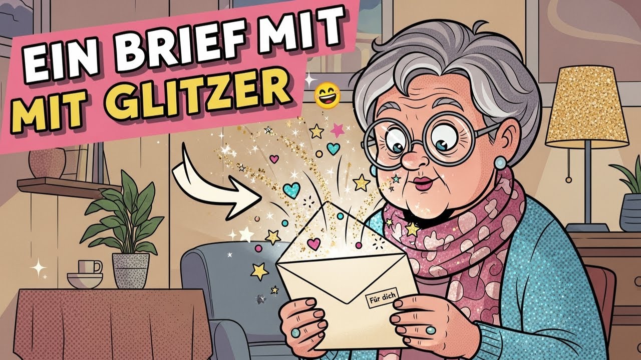 Ein Brief mit Glitzer — Comedy Hörbuch | Dieser Umschlag lässt sich nicht unauffällig öffnen