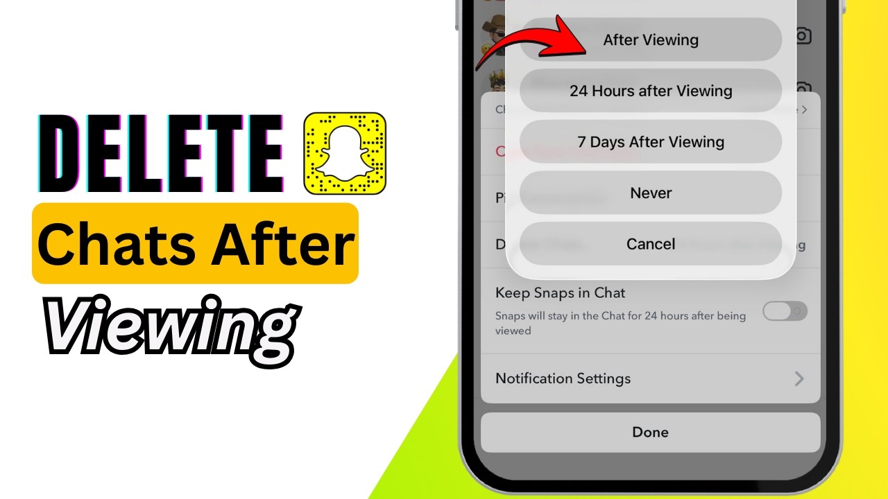 How To Delete Snapchat Chats After Viewing (2026) | Easy Snapchat Guide