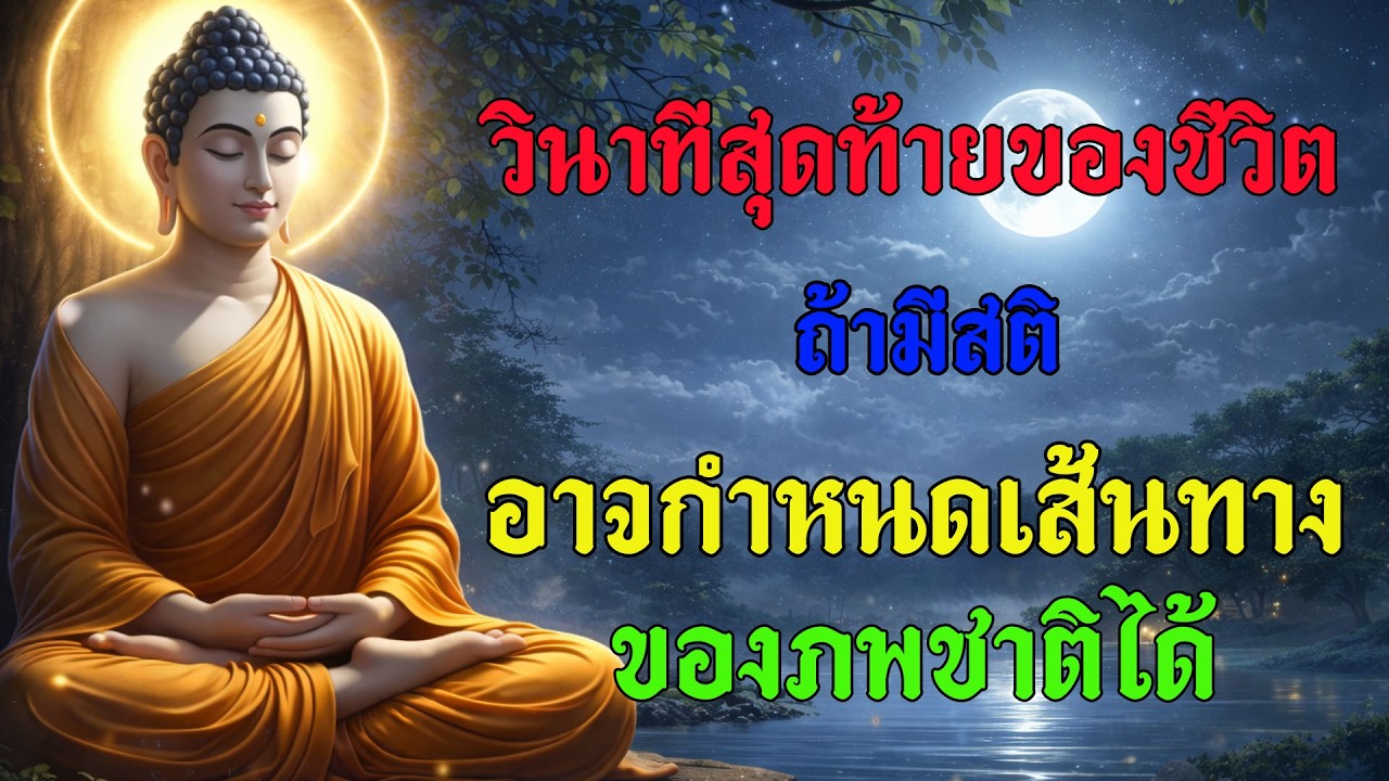วินาทีสุดท้ายของชีวิต ถ้ามีสติ อาจกำหนดเส้นทางของภพชาติได้ #สติสุดท้าย #ไม่ประมาทในชีวิต #กฎแห่งกรรม