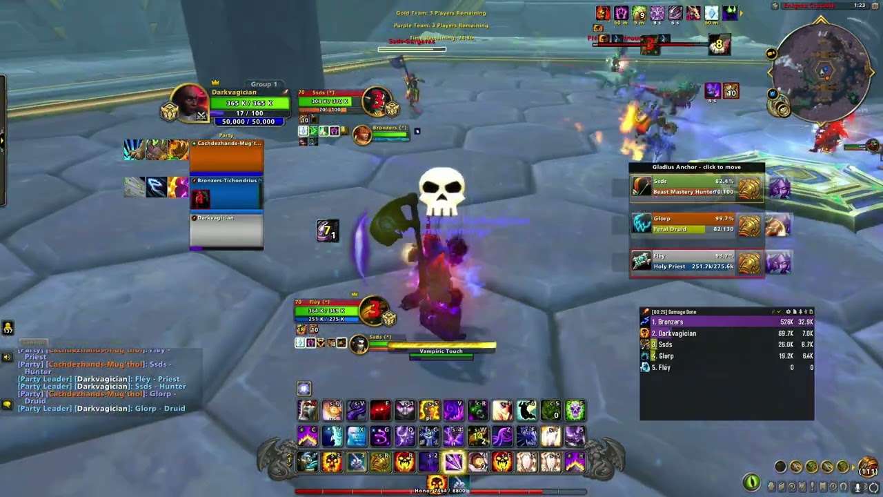 Farming Glad Wins as Ele Spriest - Multi R1 Shadowpriest 3v3!
