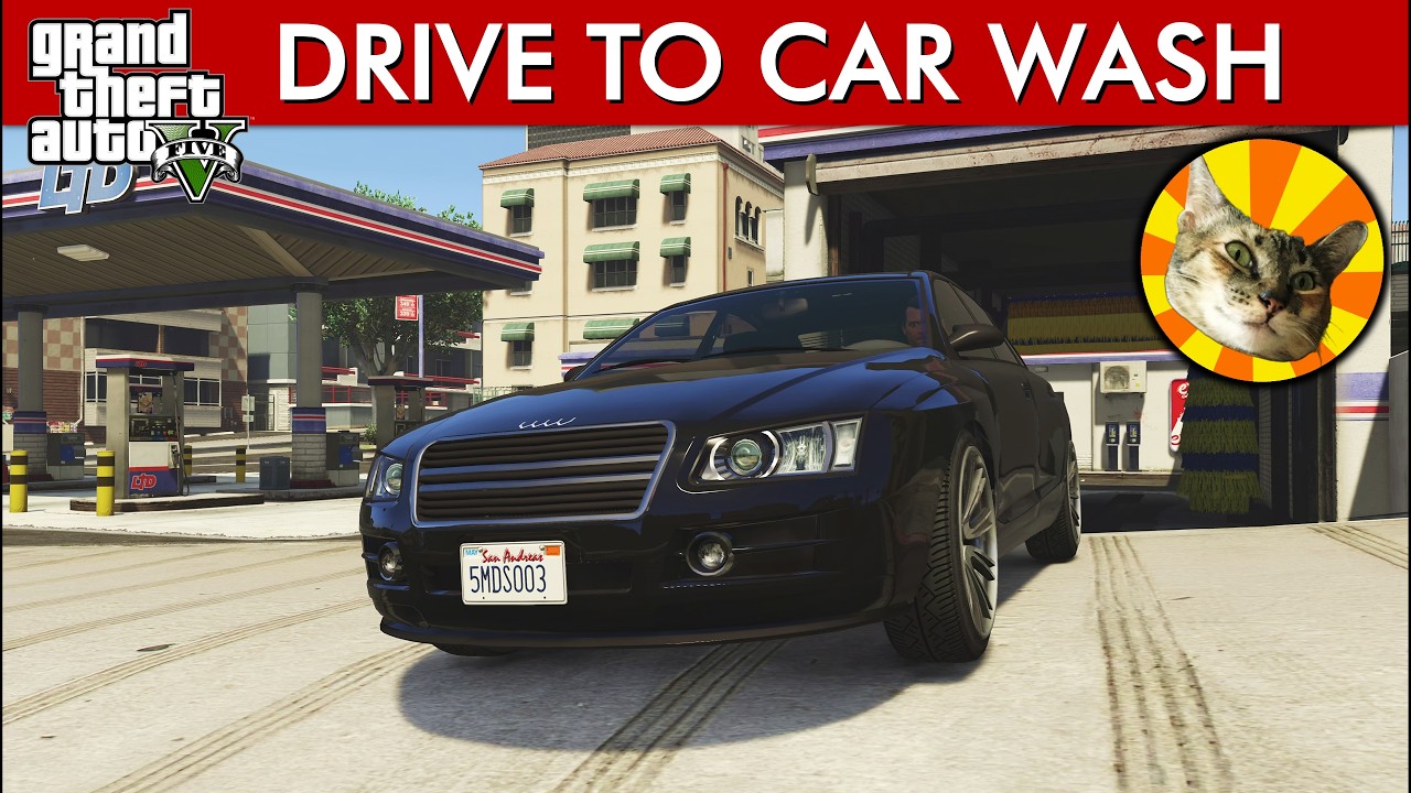 Michael visits a car wash | GTA V driving roleplay
