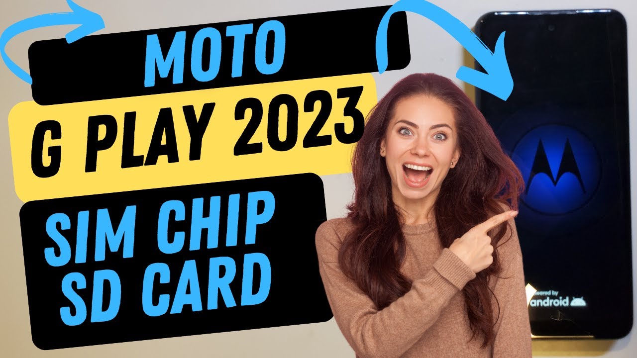Moto G Play 2023 How to Add an SD Card or Change the SIM Chip Motorola