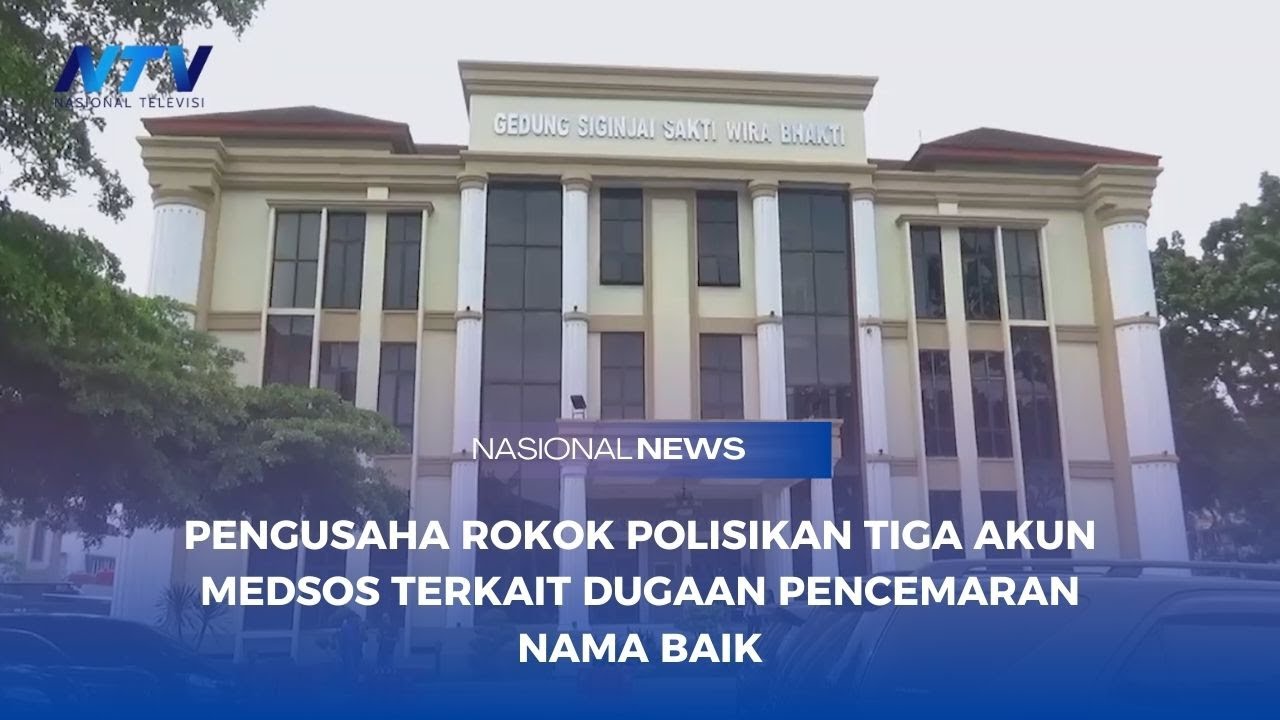 PENGUSAHA ROKOK POLISIKAN TIGA AKUN MEDSOS TERKAIT DUGAAN PENCEMARAN NAMA BAIK