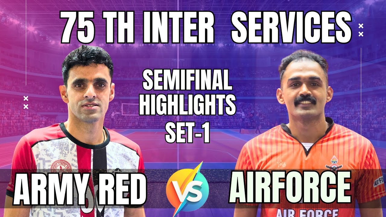 ⚡🔥⚔️ARMY RED VS AIR FORCE🆚75TH INTER SERVICES SEMIFINAL ⚡🔥⚔️