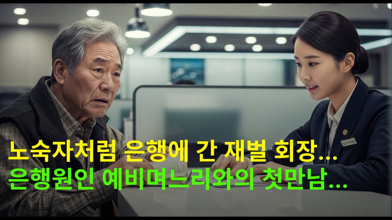 노숙자처럼 은행에 간 재벌 회장... 은행원인 예비며느리와의 첫만남... 노후사연 | 인생사연 | 반전사연 | 감동사연
