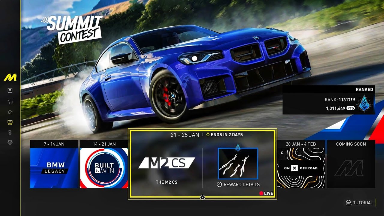 SUMMIT CONTEST || THE M2 CS || THE CREW MOTORFEST || PS5 ||