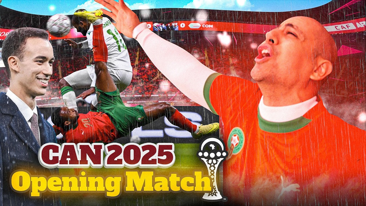 OPENING CEREMONY AND GAME AFCON 2025 🇲🇦⚽️افتتاح حفل كأس أمم أفريقيا المغرب جزر القمر 2-0 2025