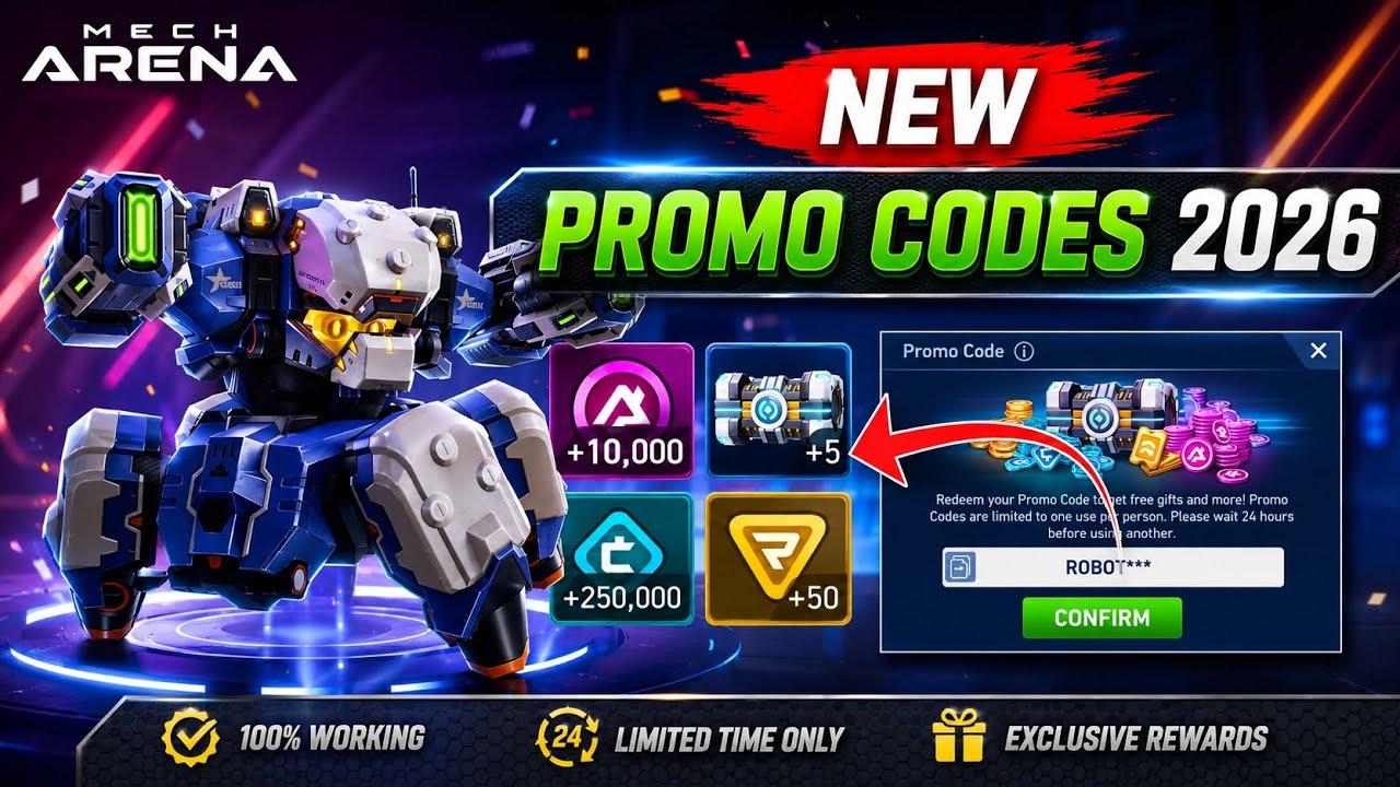 ⚠️ EXCLUSIVE ⚠️ MECH ARENA PROMO CODES MAY 2026 🎁 - FREE A-COINS & GREAT REWARDS ✅