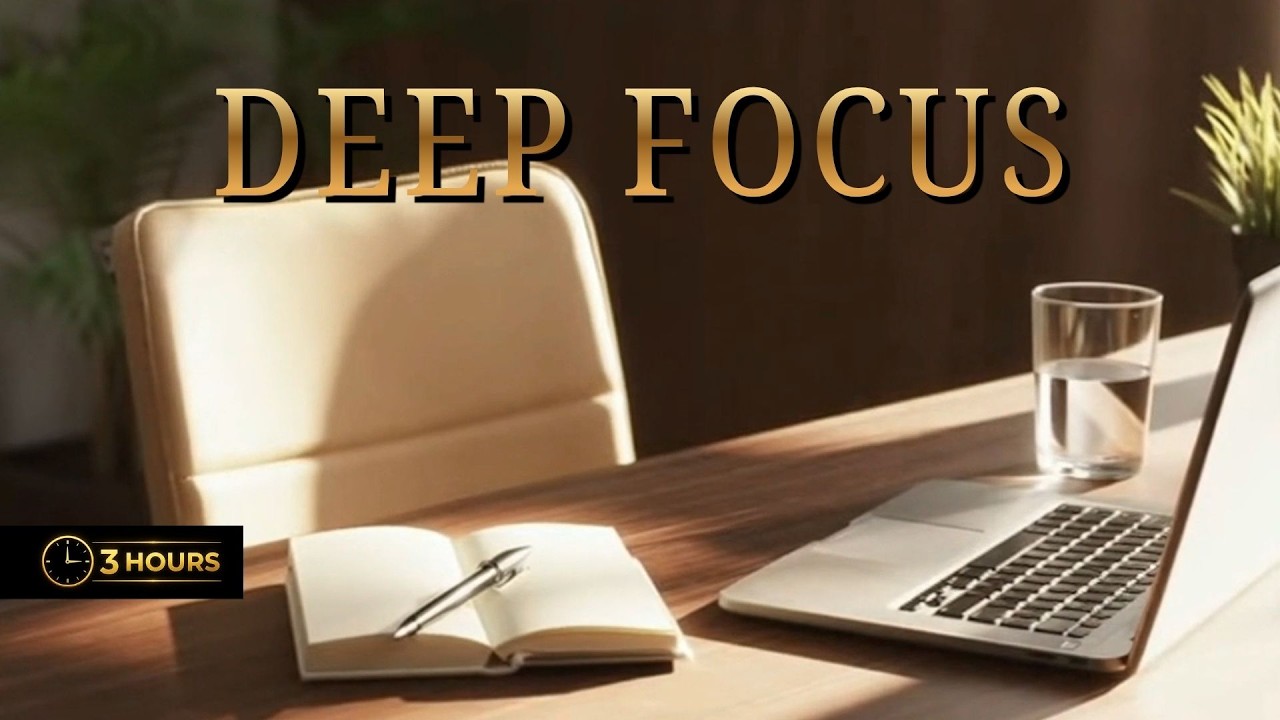 3 Hour Deep Focus LoFi | Minimal Study Music | No Distractions