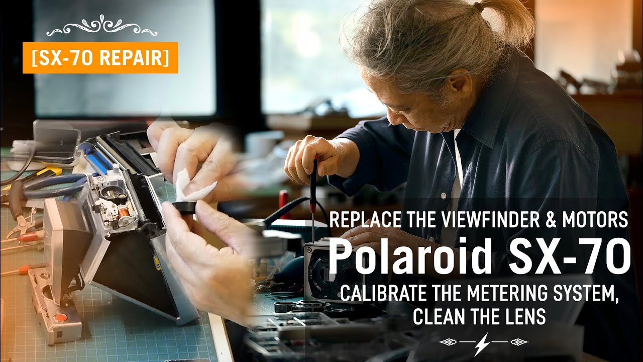 [SX-70 Repair] Replace the viewfinder​ ​& ​motors for Polaroid SX-70 camera